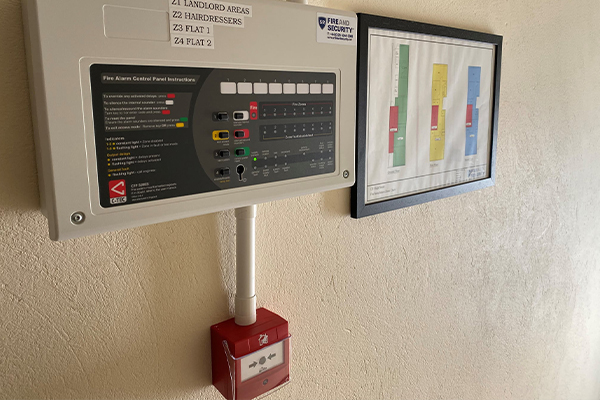 An image of a fire detection and alarm system.